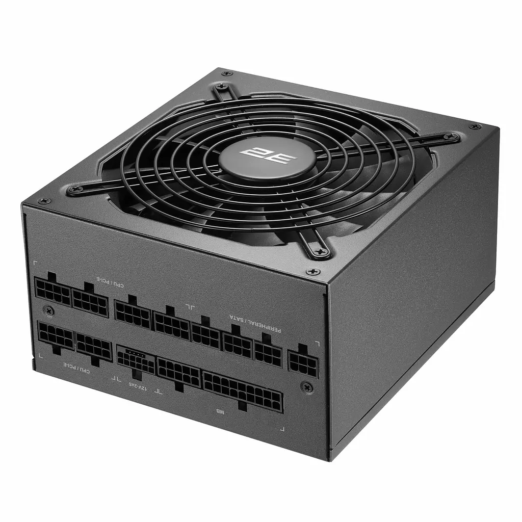 2E Gaming Блок живлення 2E GAMING Extra Power Pro ATX3.1 GEN5.0 (1200W), >90%, 80+ Gold, 140мм, 1xMB 24pin(20+4), 2xCPU 8pin(4+4), 3xMolex, 9xSATA, 6 GEN5 16pin, Full Modular - фото 6