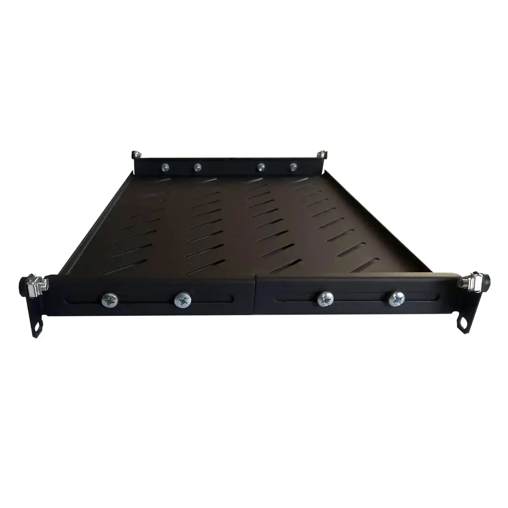 Полиця 19" Hypernet 1U глибина 300 мм у шафи глибиною 450 мм чорна (U-FS-45-Black) - фото 2