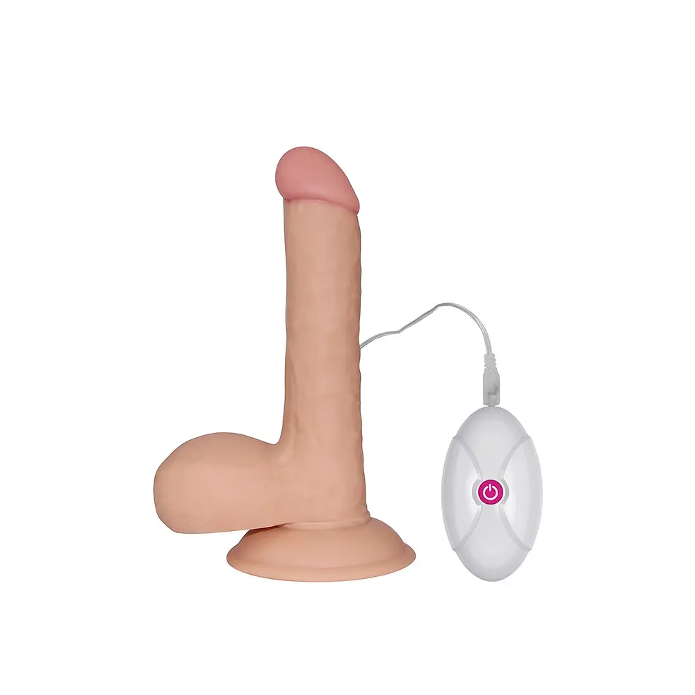 Вібратор Lovetoy The Ultra Soft Dude 7.5" 18 см тілесний - фото 7