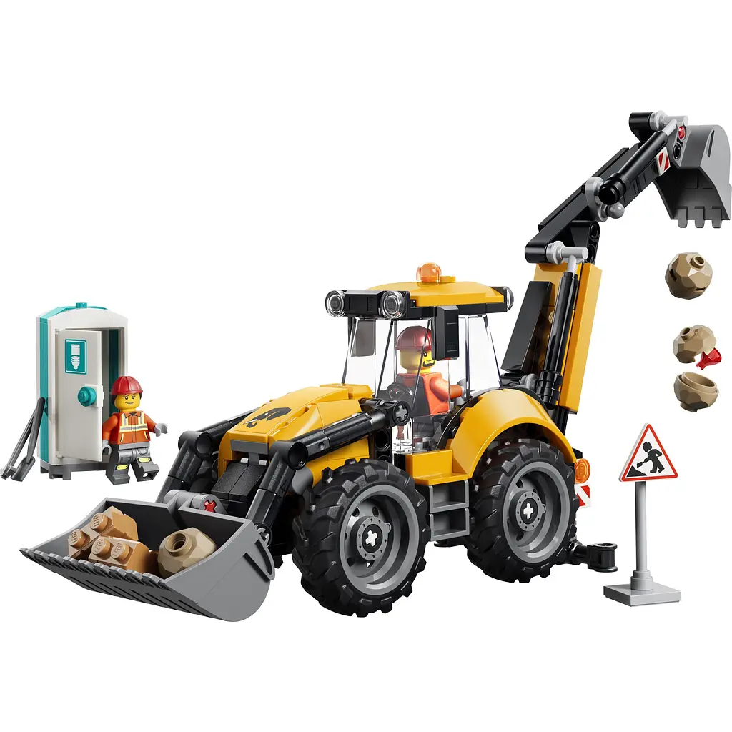 Конструктор LEGO City Жовтий екскаватор-навантажувач (60480) - фото 3