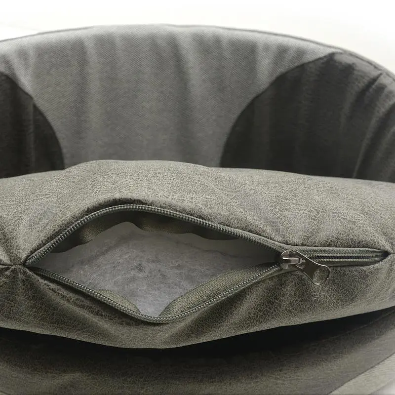 Лежак для кошек и собак Zoo-hunt Фокс серый+красный №1 320х430х125 мм (ZH41256900-1) - фото 4