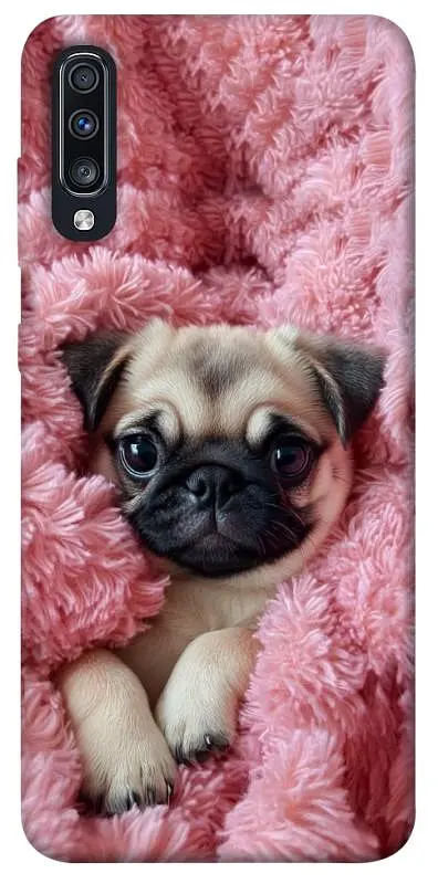 TPU чохол Demsky Мопс у ніжностях для Samsung Galaxy A70 (A705F)