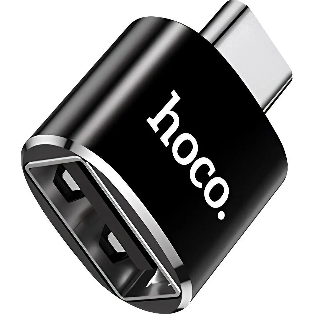 Перехідник Hoco UA5 Type-C to USB Black (64121) [78131] - фото 3