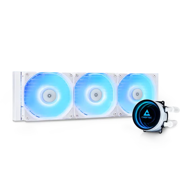 Водяне охолодження Chieftec Iceberg 360 ARGB White (CLC-360-RGB-W) - фото 2