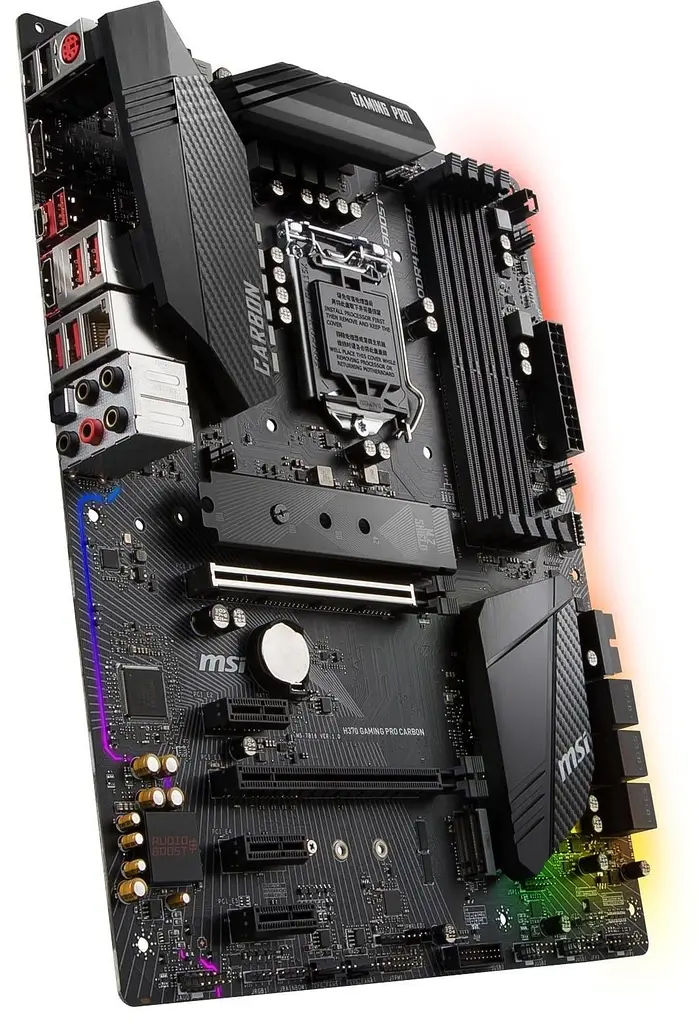 Материнская плата MSI H370 Gaming Pro Carbon (H370 Gaming Pro Carbon) (Socket 1151 v2, Intel H370, ATX) Б/у - фото 2