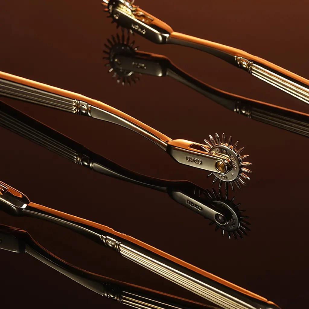 Колесо Вартенберга Upko Spiked Metal Pinwheel 18 см золотий - фото 2