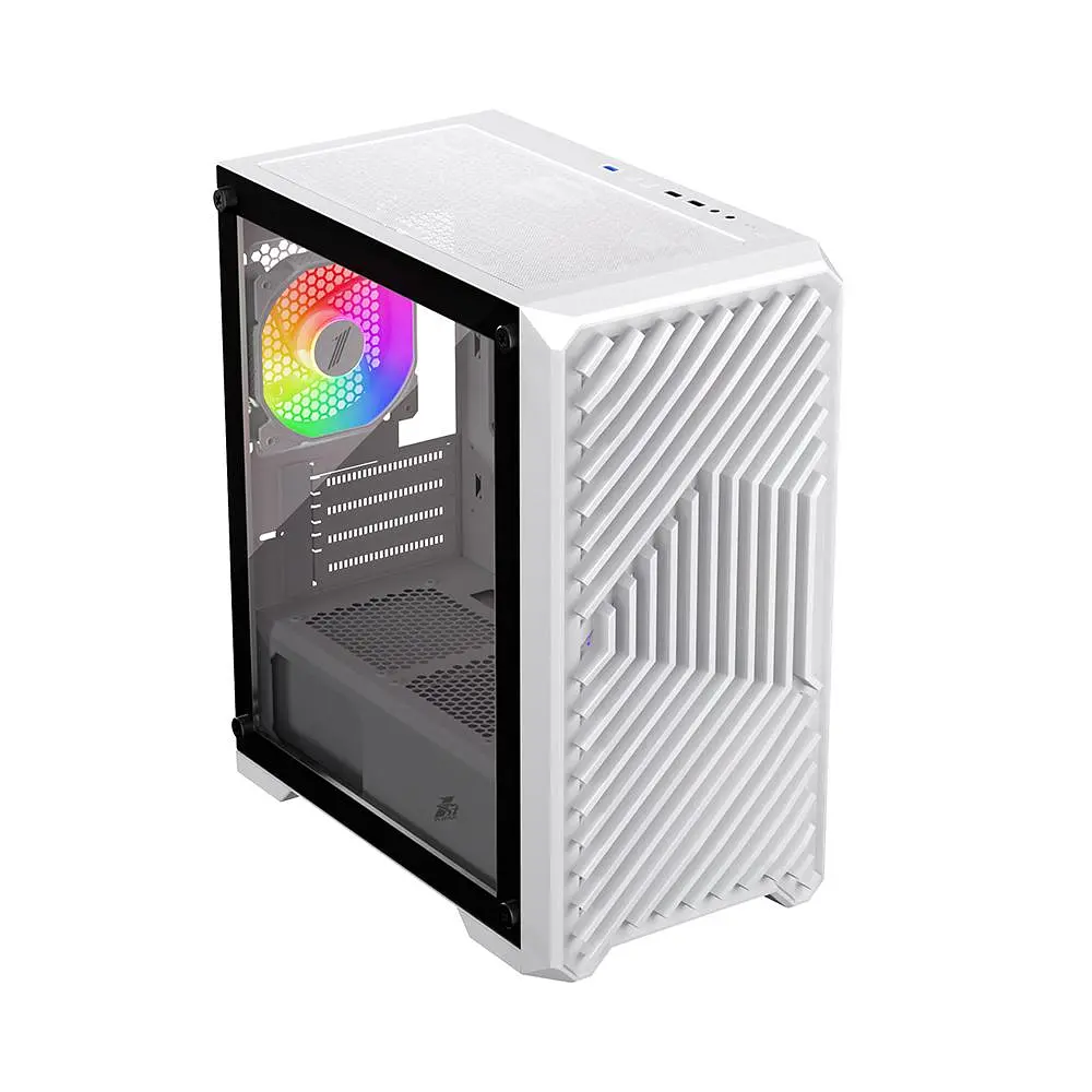 Корпус 1stPlayer T5-WH-4F1-W White без БЖ (T5-WH-4F1-W) - фото 2