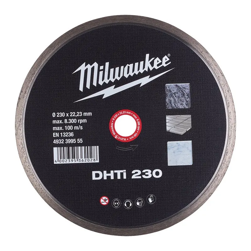 Диск алмазний MILWAUKEE DHTI 230, діаметр 230мм - фото 2