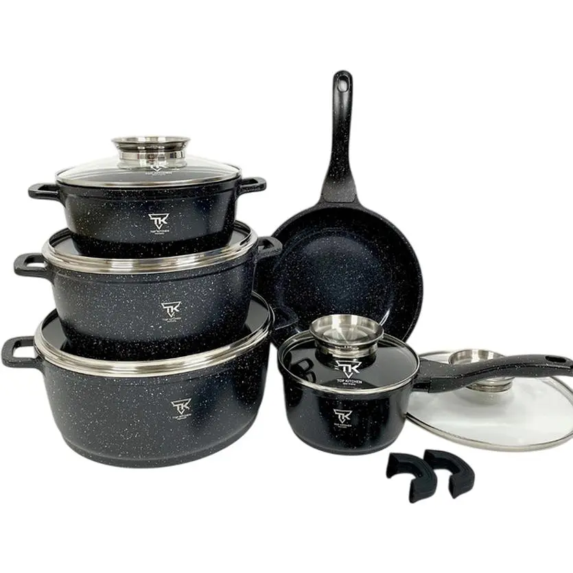 Набір каструль Top Kitchen TK00020 чорний (43882-TK00020_2156) - фото 2