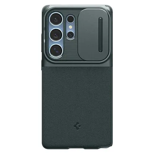 Чехол с защитой камеры Spigen Optik Armor Abyss Green для Samsung Galaxy S25 Ultra (ACS08970) - фото 2
