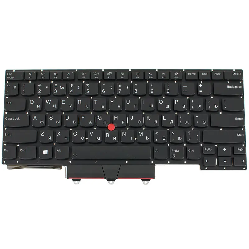 Клавіатура для ноутбука LENOVO (ThinkPad: E14 Gen 2) rus, black, без фрейма, підсвічування клавіш - фото 2
