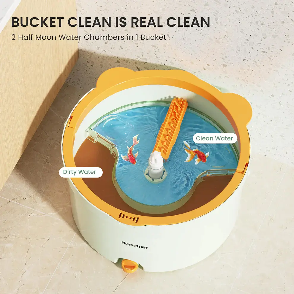 Комплект швабры и ведра CoolMop Happy Flat Spin (CW006) - фото 10