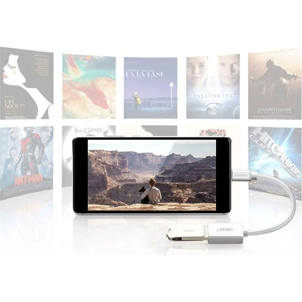 Переходник Ugreen US154 USB-C to USB-A OTG 12 см White [30702] [91955] - фото 4