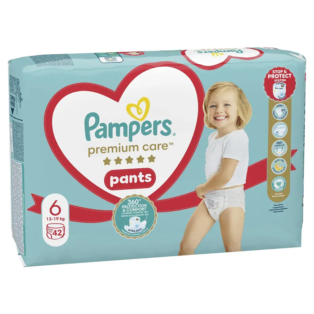 Підгузки Pampers Premium Care Pants Розмір 6 (15+ кг) 42 шт (8001841325545) - фото 2