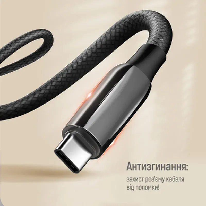 Дата кабель USB-C to USB-C 1.0m (PVC+Aluminum Alloy) (PD Fast Charging 240W) 5А black ColorWay (CW-CBPDCC069-BK) - фото 10