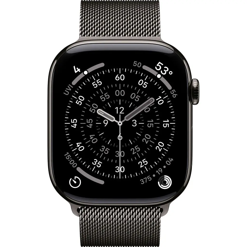 Смарт-годинник Apple Watch Series 11 GPS + Cellular 46mm Slate Titanium Case with Slate Milanese Loop S/M (MFD34) [151115] - фото 2