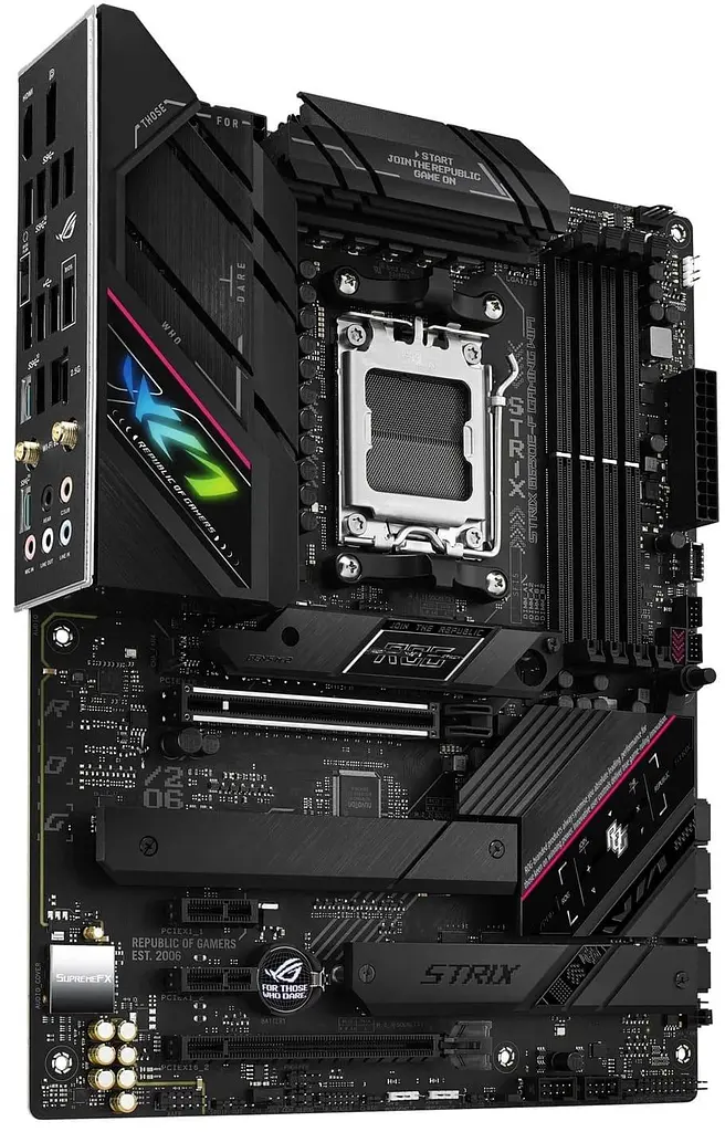Материнская плата ASUS ROG STRIX B650E-F GAMING WIFI (ROG STRIX B650E-F GAMING WIFI) (Socket AM5, AMD B650, ATX) Б/у - фото 2