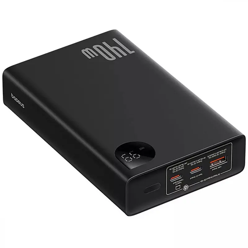 Портативний ЗП Baseus Adaman Digital Display 140W 24000mAh (P100215081113-0) Cluster Black - фото 3