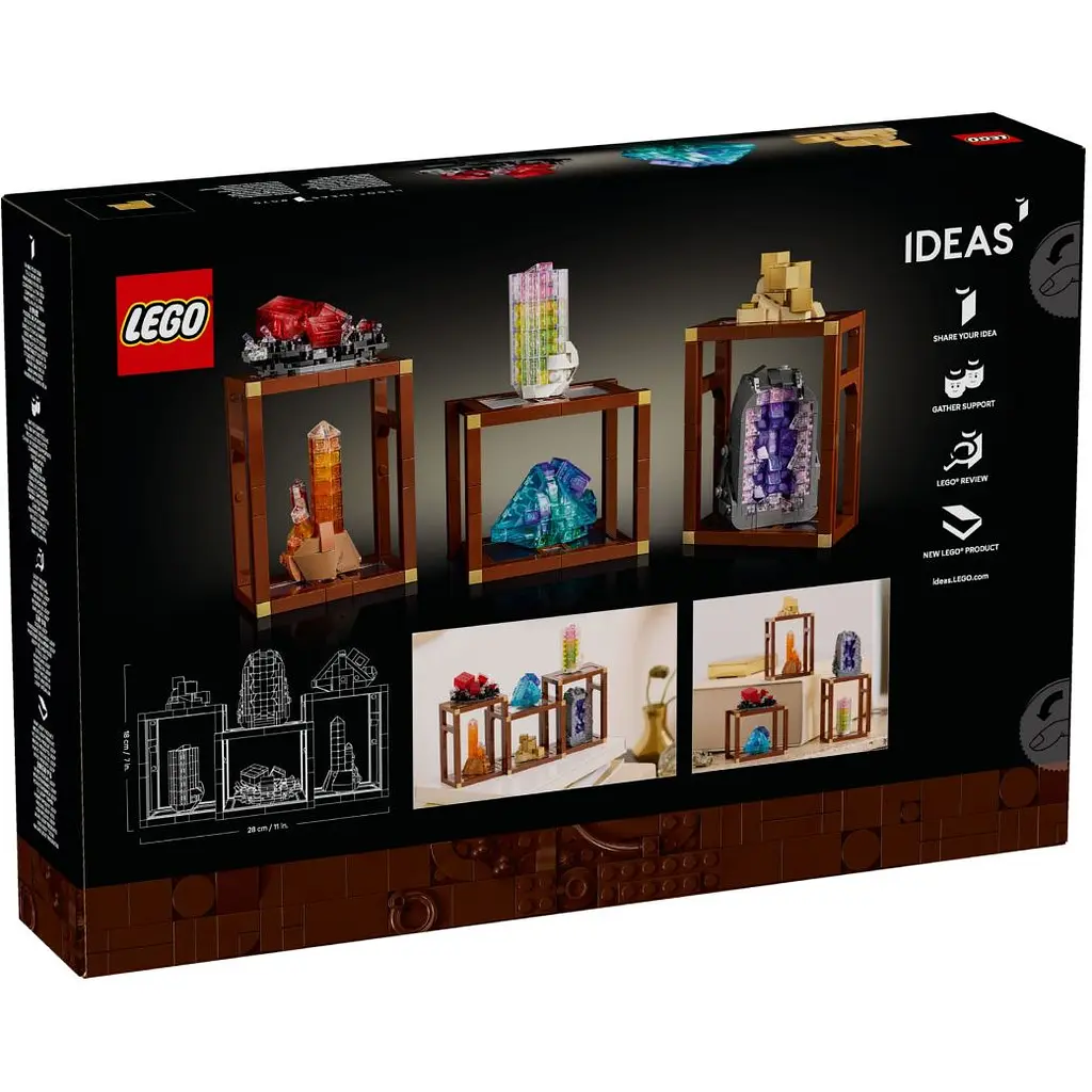 Конструктор LEGO Ideas Коллекция минералов 880 деталей (21 362). - фото 8