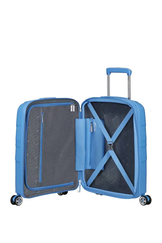 Валіза American Tourister STARVIBE TRANQUIL BLUE 55x40x20(23) 55 См MD5*01002 - фото 2