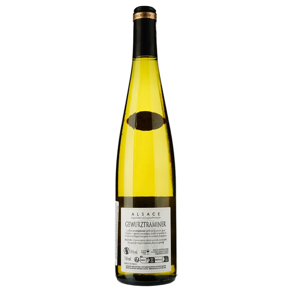 Вино Gewurztraminer AOP Alsace 2020 Cave de Turckheim біле сухе 0.75 л - фото 2