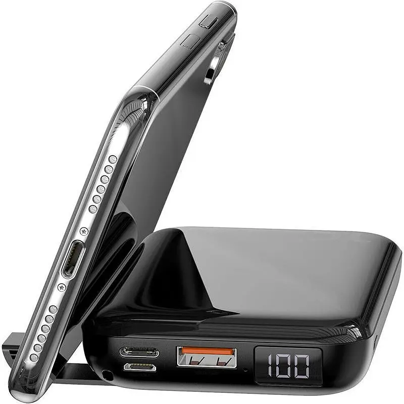 Портативна батарея Powerbank Baseus Xiaomini S Wireless Charger 10000 mAh PPXFF10W-01 Black - фото 7