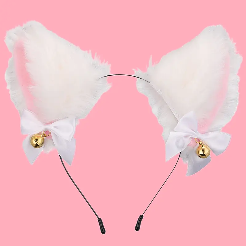 Косплей аксесуар Cat ears Котячі вушка білі AC CE 04 - фото 2