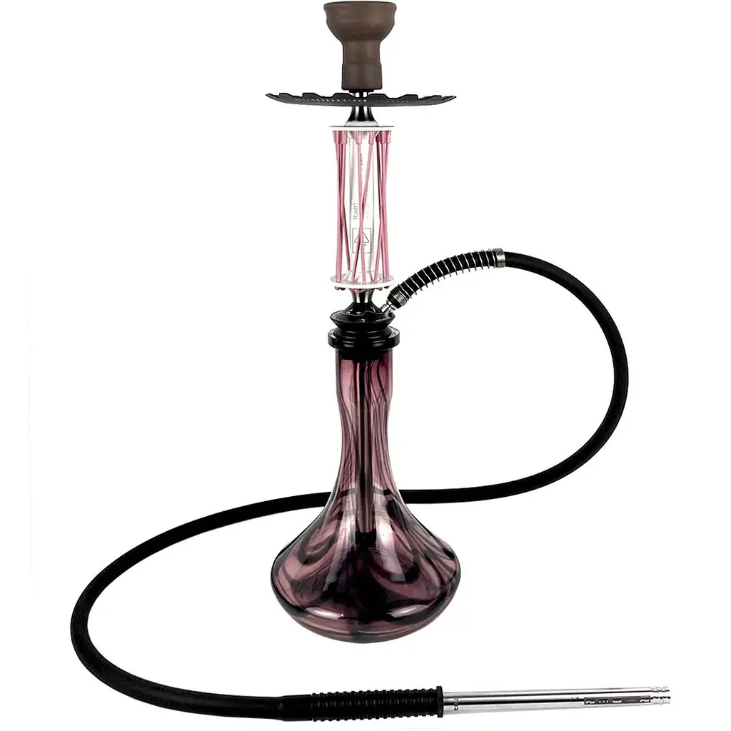Кальян Trumpet Hookah Rider W-40 Pink-White (колба Craft DC Violet) - фото 2