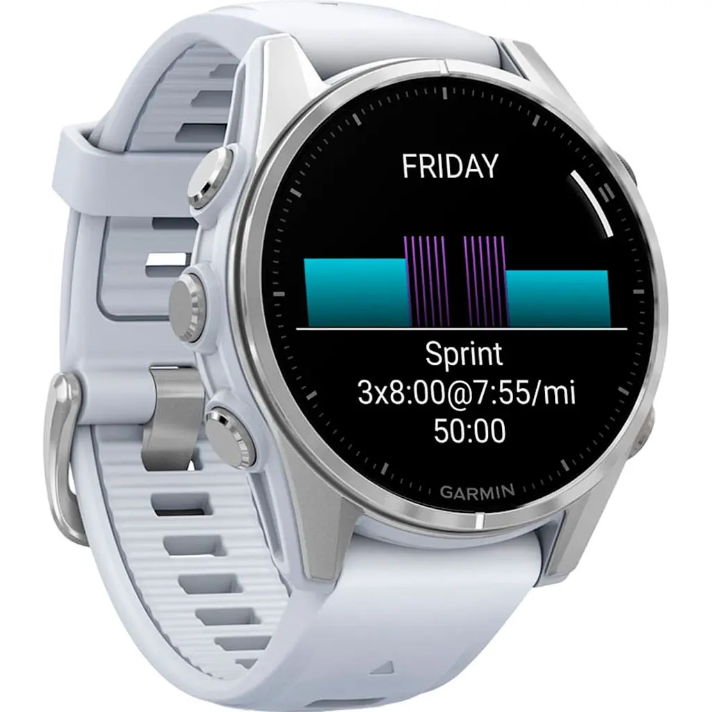 Смарт-годинник Garmin Fenix 8 AMOLED 43mm Silver with Whitestone Silicone Band (010-02903-00) [115071] - фото 3