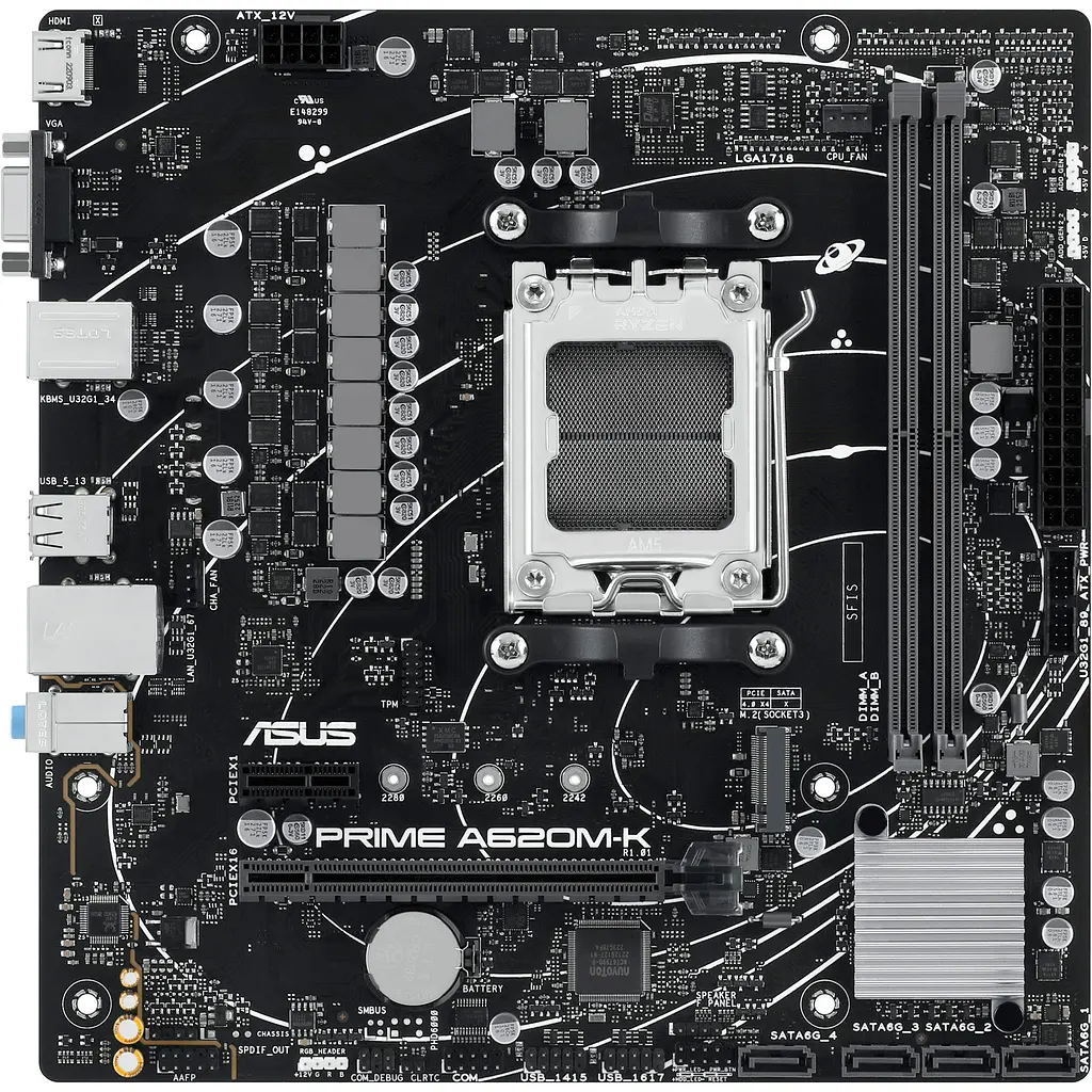 Материнська плата Asus Prime A620M-K (90MB1F40-M0EAY0) [104425] - фото 5