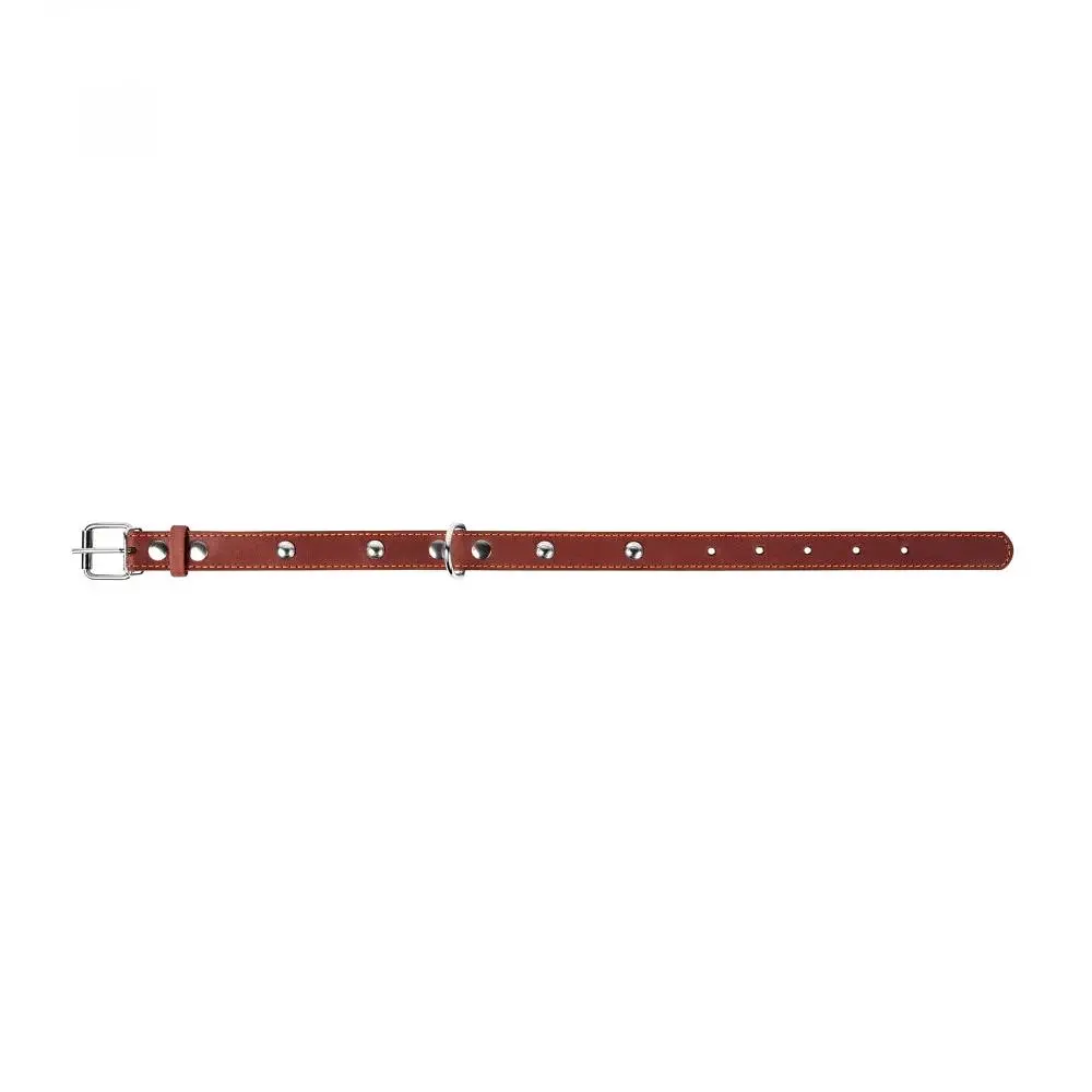 Нашийник Collar одинарний з прикрасами, 27-35х1,4 см, коричневий - фото 3