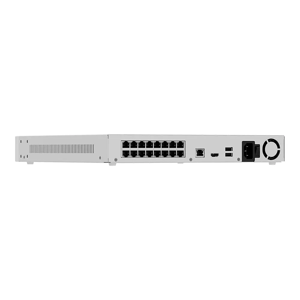 IP-відеореєстратор 16-канальний 12Mp Ajax NVR H2D16PAC (16-ch) White з 16 портами PoE (26-00731) - фото 6