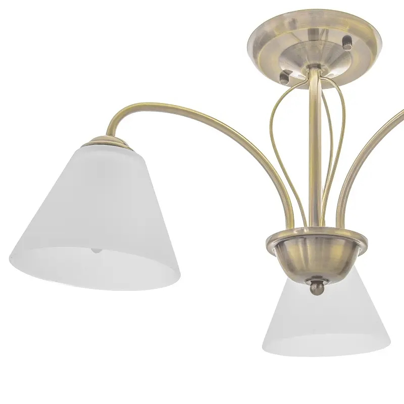 Люстра потолочная Brille в спальню E27 60W BZ (LK-566C/3) - фото 2