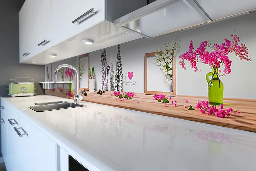 Кухонний фартух Мила Франція вінілова наклейка ПВХ велосипед Ейфелева вежа Бежевий Happy Pocket Z180806 - фото 6