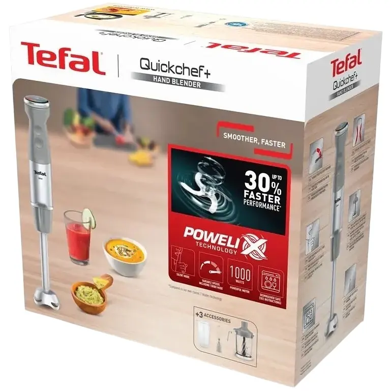 Блендер занурювальний Tefal Quickchef+ HB67MB30 (HB67MB30) - фото 16