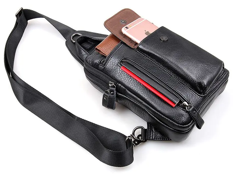 Сумка кожаная мужская Vintage 17х25х6 см sum0012427 - фото 6