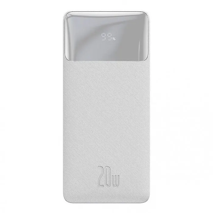 Зарядний акумулятор Baseus Bipow Digital Display 30000mAh 20W PPBD050402 (Білий) - фото 2
