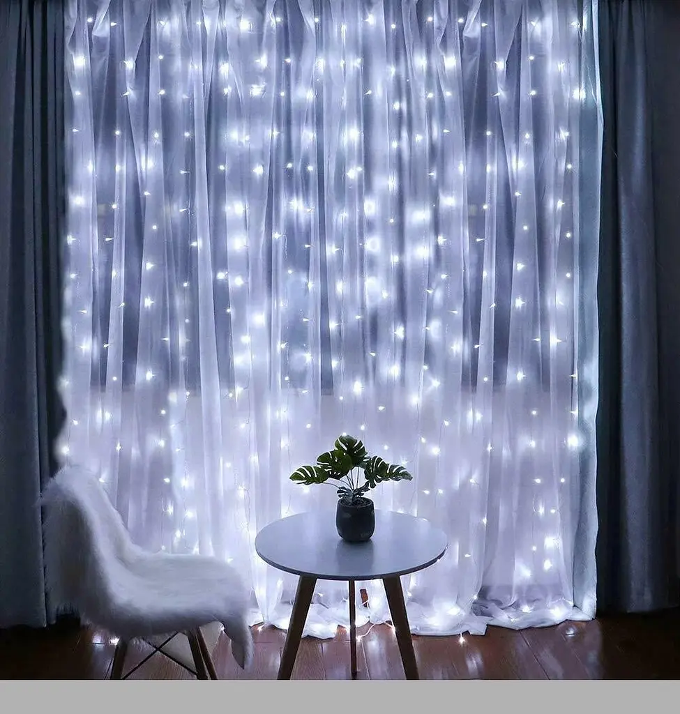 Гірлянда-водоспад світлодіодна XPRO Xmas LED 200-W-2 Білий 2х2 м (47660-7593_300) - фото 2