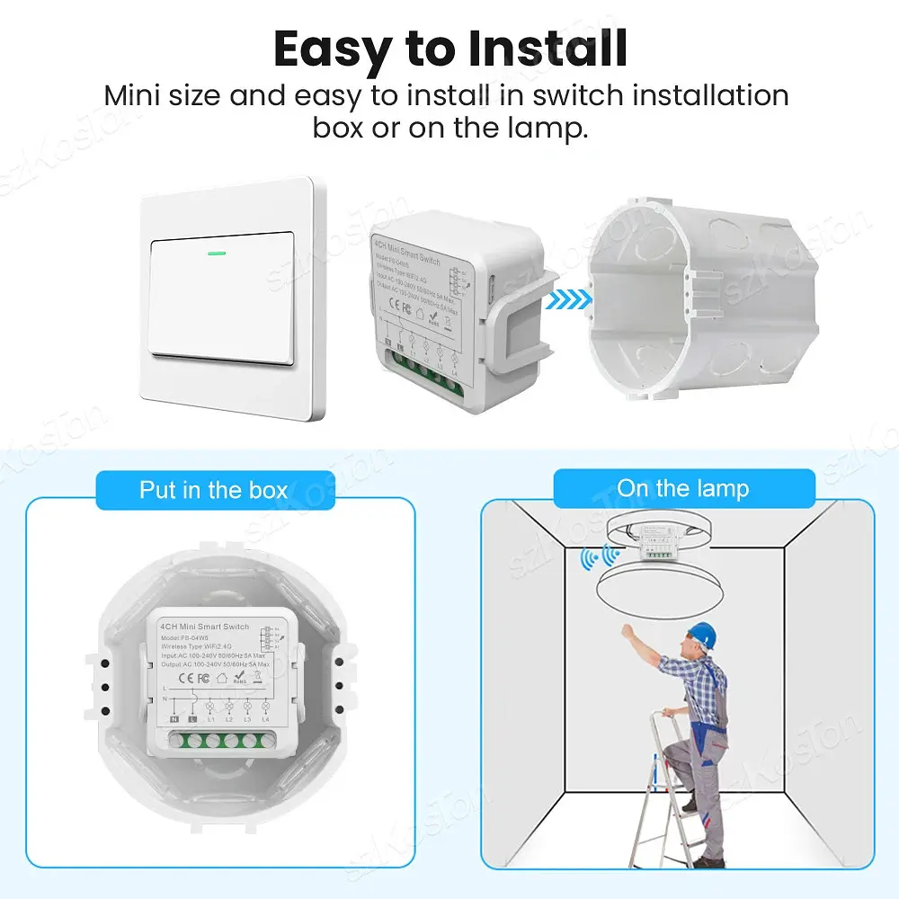 Реле Wi‑Fi Tuya Smart Switch 3CH 3 канали - фото 4