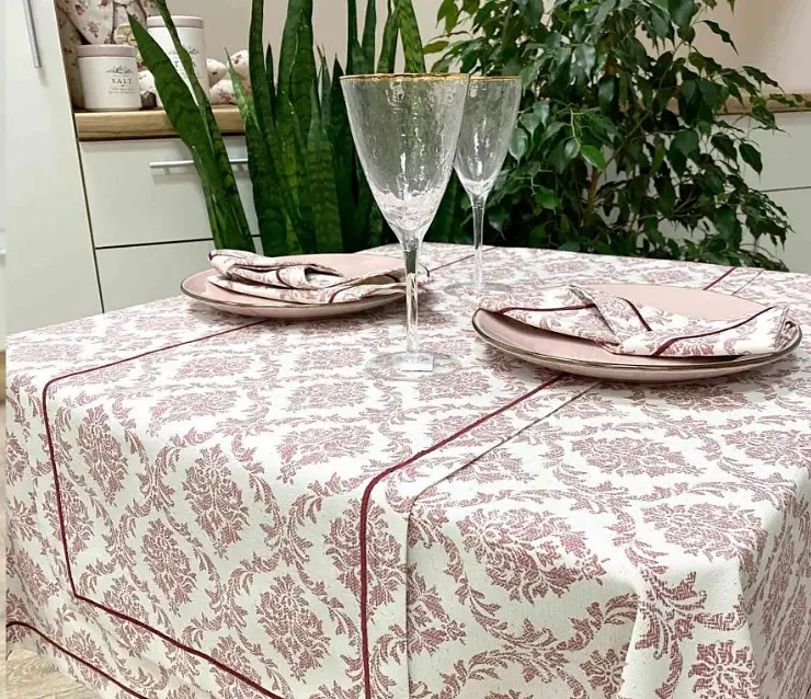 Доріжка Прованс Avantime Версаль, 140х40 см, бордовий (17307) - фото 3