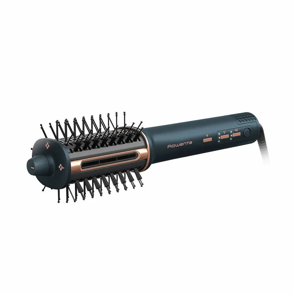 Фен-щітка Air Brush 3D, 1200Вт, 3 режими, іоніз-я, хол. обдув, функція фену, кераміка, чорно ROWENTA teh0017454 - фото 2