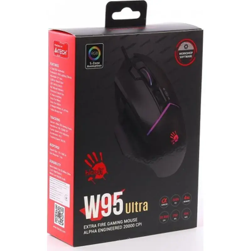 Мишка A4Tech Bloody W95 Ultra USB Black (4711421002288) - фото 11