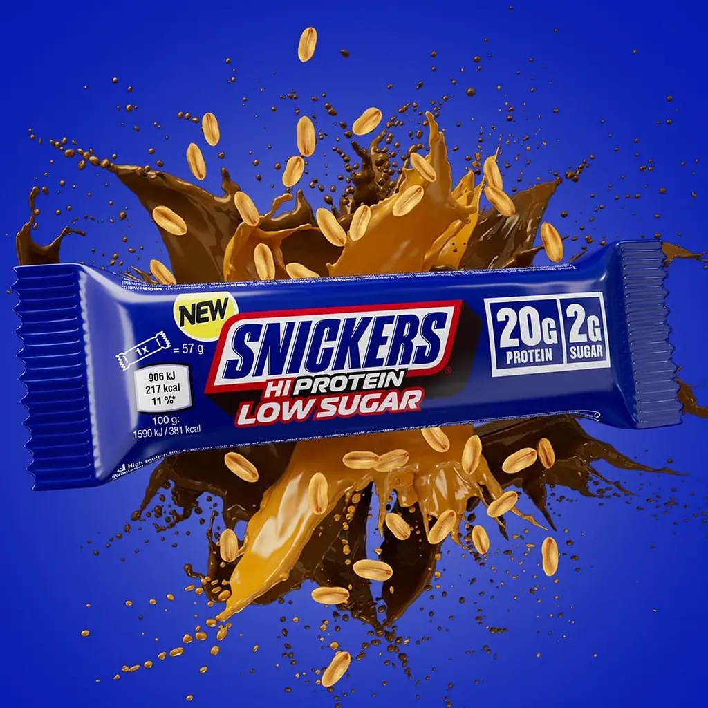 Шоколадний батончик Snickers Hi Protein Low Sugar Milk Chocolate Bar 57 г - фото 2