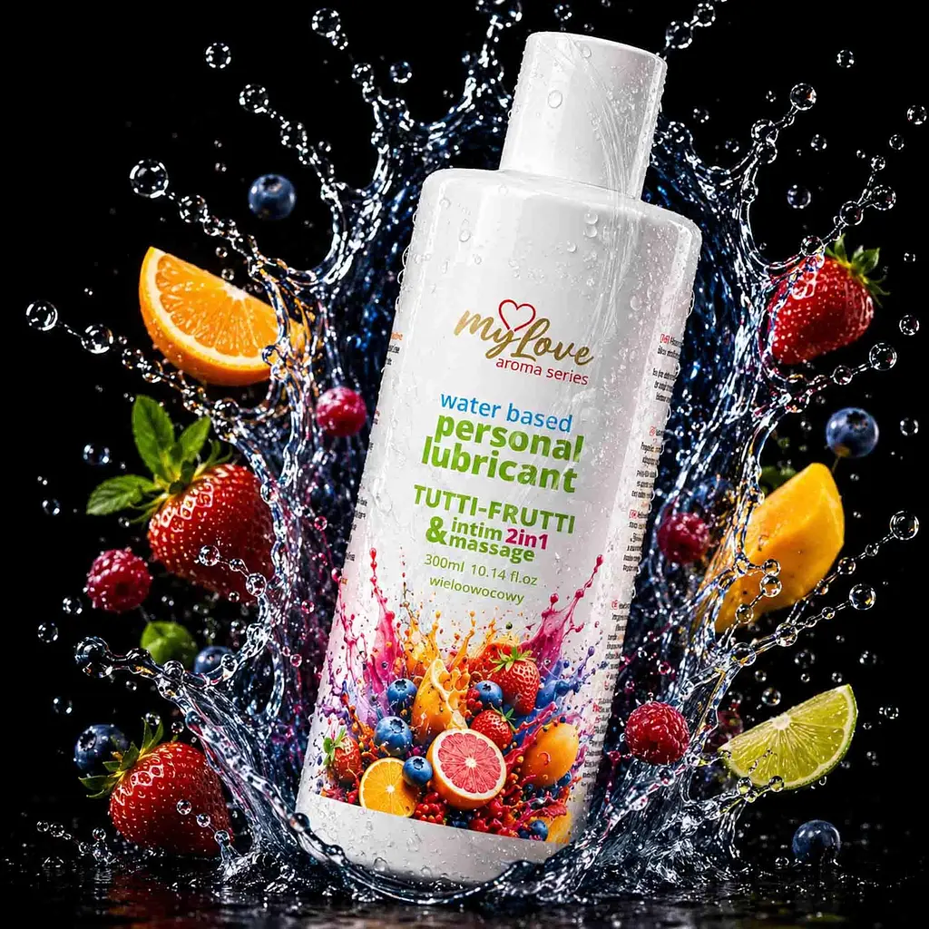 Лубрикант MyLove Aroma Series IntimMassage 2in1 Tutti-Frutti, 300 мл - фото 2