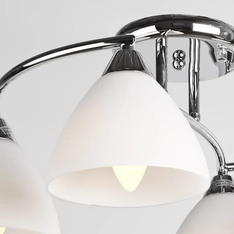 Люстра потолочная Brille для кухни E14 40W CH (LK-263C/4) - фото 2