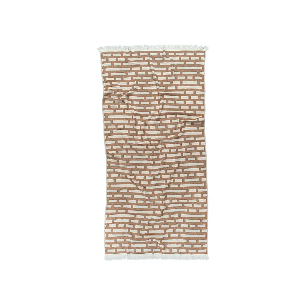 Полотенце жаккардовое Buldans - Palmira tobacco табачный 90x170 - фото 3