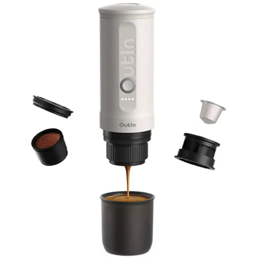 Портативна кавоварка Outin Nano Espresso Machine Pearl White (OTEM-01-PW) [168806] - фото 5