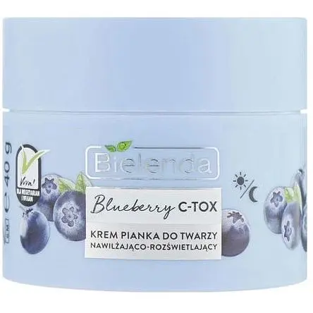 Крем-піна Bielenda Blueberry C-Tox Зволожуючий та освітлюючий 40 г - фото 2