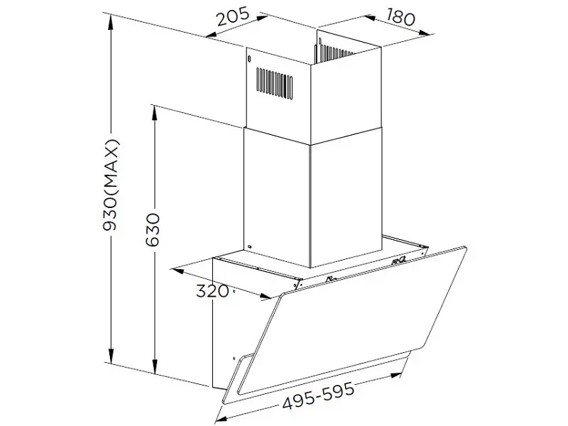Витяжка Pyramida NX 50 (800) S GBL - фото 5