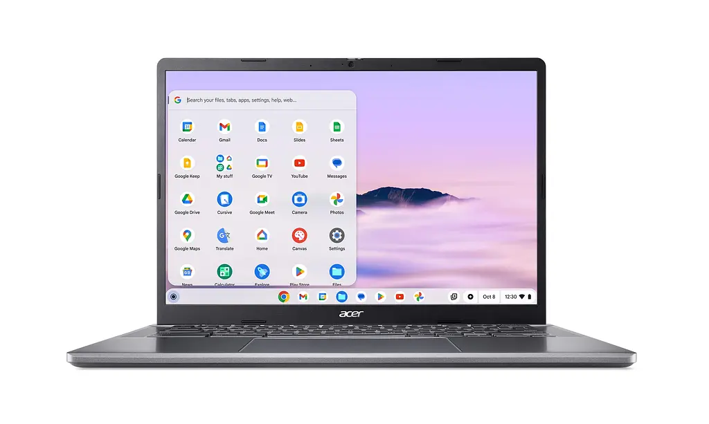 Ноутбук Acer Chromebook Plus CB514-4H 14' FHD IPS, Intel i3-N305, 8GB, F512GB, UMA, ChromeOS, серый (NX.KUZEU.001) - фото 6